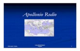Apollonio Rodio - Cagliariliceoclassicodettori.it/UserFiles/File/Utenti/fatimacarta/Appunti... · Argonautiche, la sua opera principale. ... L’intero terzo libro narra, invece,