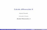Calcolo differenziale II - hynek-kovarik.unibs.ithynek-kovarik.unibs.it/courses/analisi1-pdf/der-2.pdf · Conseguenze del Teorema di Lagrange Teorema della derivata nulla Sia I R
