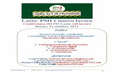 Lazio: PMI e nuovo lavoro - Partito Democratico del Lazio · 15 ottobre 2015 – “Lazio: pmi e nuovo lavoro” ... sistema dell’artigianato, un esperto di PMI, operatori dei Centri