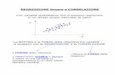 REGRESSIONE lineare e CORRELAZIONE · 2015-01-08 · REGRESSIONE lineare e CORRELAZIONE ... Viene fornito l’intervallo di confidenza degli stessi coefficienti per cui a seconda