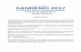 67° FESTIVAL DELLA CANZONE ITALIANA … SANREMO 2017 67 FESTIVAL DELLA CANZONE ITALIANA 7,8,9,10 e 11 febbraio 2017 testo modificato in data 21 novembre 2016 testo modificato in data