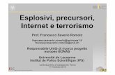 Esplosivi, precursori, Internet e terrorismo - DIMT.IT · violazioni degli obblighi in materia di controllo della circolazione delle sostanze (i cd. “precursori di esplosivi”)