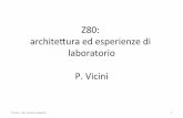 Z80:’’ archite:ura’ed’esperienzedi laboratorio’ P.’Vicini’ · • Se uso una rappresentazione binaria posso associare significato (valore) alla stringa • Sono interessanti