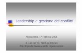 Leadership gestione conflitti-pdf - digidownload.libero.itdigidownload.libero.it/tiz.barberis/Sito Completo master/Lezioni... · Introdurre i concetti di conflitto e gestione del