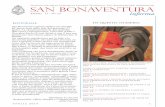 San Bonaventura - seraphicum.org · spiritualità francescana, che ritroviamo oggi anche in papa Francesco. ... Francesco di nome e di fatto, anche per l’attenzione al tema del