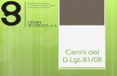 Cenni del D.Lgs.81/08 - Studio Leonardo Ambrosi & Partners · 2013-06-03 · Testo Unico D. Lgs.81/2008 . ... l'adempimento alle disposizioni previste dal d. Lgs. ... esclusi gli