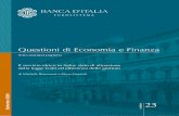 Questioni di Economia e Finanza - Banca d'Italia · quale a scarseggiare è stata raramente la disponibilità dell'acqua ma piuttosto quella dei capitali ... prelievi medi annui per
