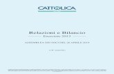 Relazioni e Bilancio · del Gruppo Cattolica Assicurazioni, ... Tav. 68 - Imposte sul reddito d’esercizio - riconciliazione tra l’aliquota ordinaria e l’aliquota effettiva 224