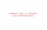 FARMACI PER LA TERAPIA DELL’ IPERTENSIONEpeople.unica.it/micaelamorelli/files/2011/01/Antipertensivi.pdf · Controllo pressione - Aumento tono muscolatura liscia vasale periferica,