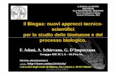 Il Biogas: nuovi approcci tecnico- scientifici per lo ...ilbiogas.it/biogas-ricerche-e-studi/biogas-nuovi-approcci-tecnico... · tra le filiere agroenergetiche per la versatilità