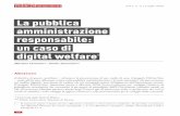 La pubblica amministrazione responsabile: un caso di ... · Le politiche sociali e il welfare sono sempre più pensati come un costo da rendere compatibile con i tassi di crescita