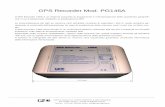 GPS Recorder Mod. PG146A - positivegoing.it · “RS-232” per la rapida comunicazione verso apparati esterni della posizione corrente. Il sistema di crittografia dei dati salvati