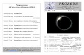 Programma PEGASUS - gruppoastrofiliforlivesi.it · 24 Pegasus, notiziario del Gruppo Astrofili Forlivesi è aperto a tutti coloro che vogliono collaborare inviando il materiale al