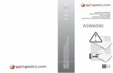 I GB F D E ASW6090 - ggmgastro.com · Il presente manuale è stato redatto dal costruttore e ... l’uso, la movimentazione e la manutenzione della macchina. ... acidi e solventi
