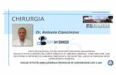 Dr. Antonio Ciancimino - OSPEDALE VILLA SALUS e... · chirurgia dr. antonio ciancimino visite specialistiche, piccoli interventi chirurgici amulatoriali svolge attivitÀ di reparto