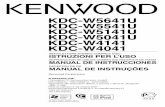 ISTRUZIONI PER L’USO - Kenwood Italy CD e... · kdc-w5641u kdc-w5541u kdc-w5141u kdc-w5041u kdc-w4141 kdc-w4041 sintolettore stereo compact disc istruzioni per l’uso reproductor
