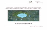LAGO DI BRACCIANO RAPPORTO ISPRA - home-it · biodiversità dell’ISPRA tre sopralluoghi neldate del le 27 luglio, del 25 agosto e 18 settembre 2017 del ... Relazione Generale del