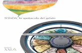 TONDA lo spettacolo del gelato - carpigiani.com · La prima vetrina gelato rotonda e rotante della storia Tonda rappresenta la sintesi perfetta tra la capacità espositiva del gelato