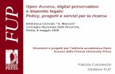 Open Access, digital preservation e deposito legale CNR.pdf · Open Access, digital preservation e deposito legale: Policy, progetti e servizi per la ricerca ... – La Biblioteca