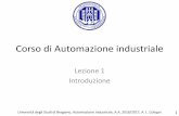Corso di Automazione industriale - mOvemove.unibg.it/cologni/pages/didattica/automazione2016-2017/lezioni/... · Università degli Studi di Bergamo, Automazione Industriale, A.A.