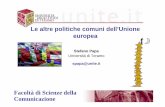 Le altre politiche comuni dell’Unione europeadibartolomeo.comunite.it/courses/epeg/papa/lezione 12.pdf · del fattore lavoro, 4. incrementare le superfici o aree coltivabili; •