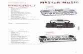 OTTOBRE 2018 - master-music.it · PDF fileLa tastiera pesata a 88 tasti “Hammer action” offre la sensazione di suonare un vero pianoforte a coda. Il sistema di ampliﬁ cazione