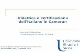 Didattica e certificazione - Home Page - Europe Direct Puglia · Università per Stranieri di Siena ... Profilo dei candidati agli esami CILS Tipi di apprendente ... realizzazione