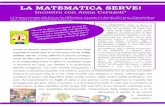 LA MATEMATICA SERVE! - mat.uniroma3.it ANNA CERASOLI.pdf · L’incontro si colloca all'interno del ciclo di conferenze Matematica e realtà, promosse dal Dipartimento di Mate- ...