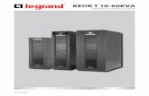 KEOR T 10-60KVA - ups.legrand.com · Tecnologia e architettura Una funzionalità speciale di Keor T è il funzionamento online a doppia conversione (VFI-SS-111 come definito dalla