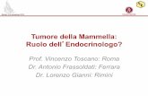 Tumore della Mammella: Ruolo dell Endocrinologo? · Tumore della Mammella: ... Subtype of breast cancer and hormone replacement therapy Chlebowski, JNCI 2012 . Rimini, 5-8 novembre