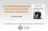 La Cimicifuga Racemosa nel trattamento della sindrome ... · conjunction with HRT. ... Mammella Urogenitale Osso CMO UNIFE,2015 . THE EFFECTS OF REMIFEMIN ON SUBJECTIVE SYMPTOMS OF