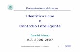 Identificazione e controllo intelligente -INTRO reviseddee.poliba.it/dee-web/nasoweb/ICI/ICI_intro_2006.pdf · • Conoscenze di base di teoria dei segnali (comunicazioni I). –