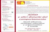 ADHD e altri disturbi del comportamento - autismovicenza.it · CONVEGNO L’Ufficio Scolastico di Vicenza, in accordo con i CTI - Centri Territoriali per l ... Provinciale Autismo