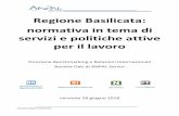 Regione Basilicata: normativa in tema di servizi e ... · dell'accreditamento, riconosce ad un operatore, pubblico o privato, l ... del Sistema Pubblico di mediazione tra domanda