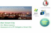Smart Bari Smart City City - greencityenergy.it · veicoli elettrici; ‐illuminazione pubblica efficiente ... acqua, gas, dei fattori inquinanti) saranno integrati e scambiati nello