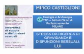 Title of Presentation - Home - Mirco Castglioni Andrologo · INFERTILITA’ • LA PREVALENZA DELLE DISFUNZIONI SESSUALI E’ DIFFIILE DA ... found that raised stress levels correlated