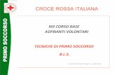 CROCE ROSSA ITALIANA - cripergine.it · CROCE ROSSA ITALIANA XIII CORSO BASE ASPIRANTI VOLONTARI TECNICHE DI PRIMO SOCCORSO B.L.S. A cura dei Monitori C.R.I. Pergine V. – ottobre