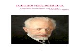 400 - Tchaikovsky Petr Il'ic - magiadellopera.com · dedicarsi alla musica ed iscriversi al primo conservatorio russo, ... il giovane Tchaikovsky fu ... da tutto ciò che costituisce