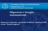 Migrazioni e famiglie transnazionali - Azione Cattolica ...azionecattolica.it/sites/default/files/Ambrosini_Spello_maggio... · I migranti arrivano perché sono “disperati”? I