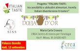 Progetto “ITALIAN–TASTE: tra sensibilità e abitudini ... · Uno studio multidisciplinare sulle preferenze alimentari degli italiani. ... Domande preliminari (a ... e abitudini
