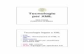 Tecnologie per XML - Intranet · PDF fileTecnologie per XML Sara Comai Politecnico di Milano Tecnologie legate a XML • DTD ... • SAX: interfaccia per manipolare ... Storia di XML