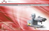 Divisione Mescolazione · da laboratorio e produzione Mescolatore / reattore da laboratorio tipo MXC0030 per processo produttivo in BATCH con aspi a vomere. Camera di mescolazione