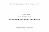 Scuola elementare programmazione didatticaweb.romascuola.net/Albano1/Documenti/program 2001 completa.pdf · Scuola elementare programmazione didattica anno scolastico 2000/2001 .