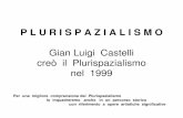 Gian Luigi Castelli creò il Plurispazialismo nel 1999 DEL PLURISPAZIALISMO in... · ha introdotto nell’arte la visione quantistica (con la sua indeterminazione e sovrapposizione