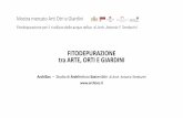 FITODEPURAZIONE TRA ARTE, ORTI E .Mostra mercato Arti Otri e Giardini Fitodepurazione per il riutilizzo