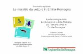 Le malattie da vettore in Emilia-Romagnasalute.regione.emilia-romagna.it/documentazione/convegni-e-seminar... · • La durata media della malattia è 7 giorni e l’esito è di norma