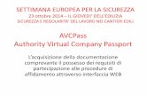 AVCPass Authority Virtual Company Passport · AVCPass Authority Virtual Company Passport L’aquisizione della doumentazione comprovante il possesso dei requisiti di partecipazione