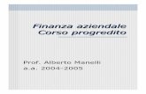 Finanza aziendale Corso progredito - inseriti/Lucidi AF-AT.pdf... · L’efficienza dei mercati, analisi fondamentale e analisi tecnica, Clua, Ancona - escluso capitolo 5 Damodaran