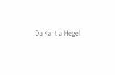 Da Kant a Hegel - istitutosangabriele.it · Da Kant a Hegel 68 h 40 min. 5.956 km. La critica a Kant ... •Di qui la distinzione tra fenomeno (la cosa in quanto conosciuta)e cosa