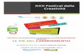 XXX Festival della Creatività - associazioneitalianaformatori.itassociazioneitalianaformatori.it/download/PercorsoCreativita... · Ciò che pensiamo di noi, degli altri, del mondo